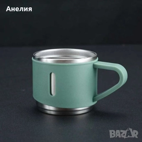 Подаръчен комплект термос с 3 чаши, снимка 5 - Други - 52560803