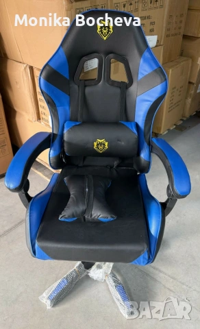 Промо!Нови геймърски столове с масажна възглавница, снимка 5 - Столове - 53479168