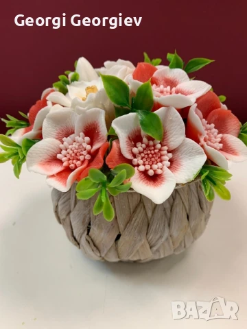 цветя изработени с качествени материали от глицеринов ароматен сапун 