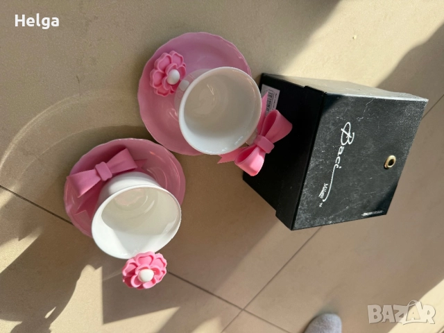 Baci Milano чашки за кафе розови, снимка 3 - Чаши - 52119166