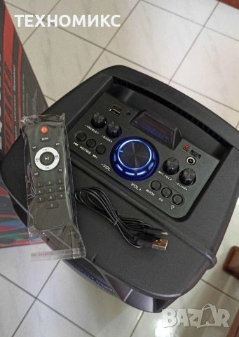 Караоке Big Boss Bluetooth колонка с микрофон ZQS 8210, снимка 11 - Bluetooth тонколони - 53801241