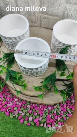 Кашпи от гипсокерамика!!, снимка 9 - Декорация за дома - 51315239