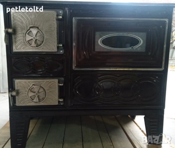 Готварска печка на твърдо гориво с фурна и чугунена плоча (капак) , снимка 2 - Печки, фурни - 23189740