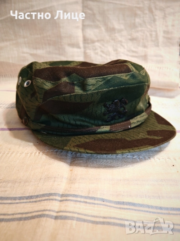 Оригинална Българска Соц Военна Камуфлажна Шапка Фуражка 1970те г, снимка 3 - Антикварни и старинни предмети - 51973432