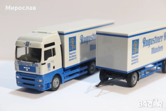 HERPA H0 1/87 MAN TGA ВЛЕКАЧ МОДЕЛ КАМИОН ТИР, снимка 3 - Колекции - 50687179