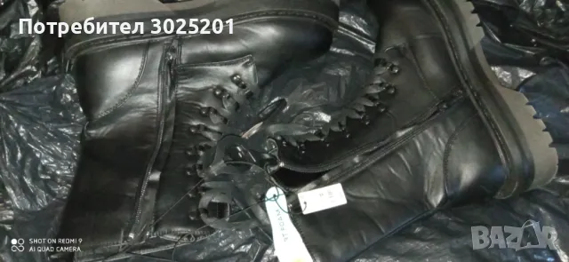 Кубинки Черни Дамски Боти 40 41, снимка 7 - Дамски боти - 47793257