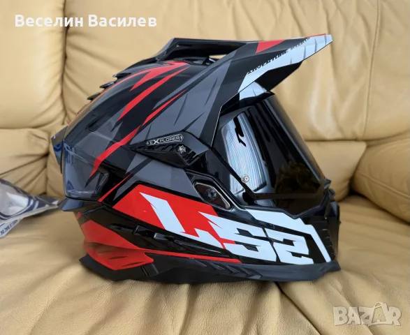 Мотокрос каска LS2 MX701 Explorer II размер М 57-58см, снимка 3 - Аксесоари и консумативи - 55832737