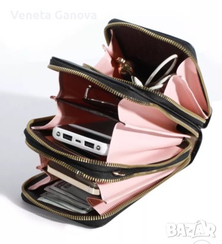 Дамска качествена чантичка през рамо в 5 цвята