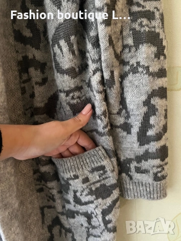 Плетена дължа жилетка с джобове M / L размер ❤️, снимка 3 - Жилетки - 53176141