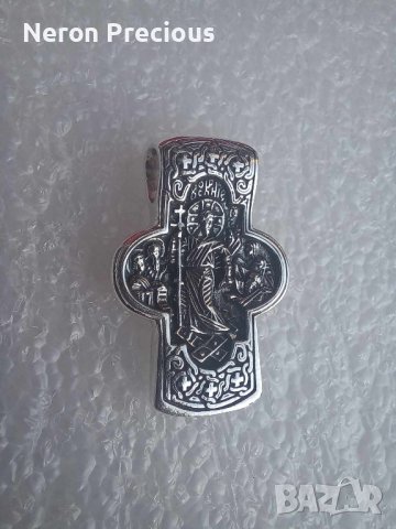 Сребърен кръст 31 мм, снимка 1 - Колиета, медальони, синджири - 42448528