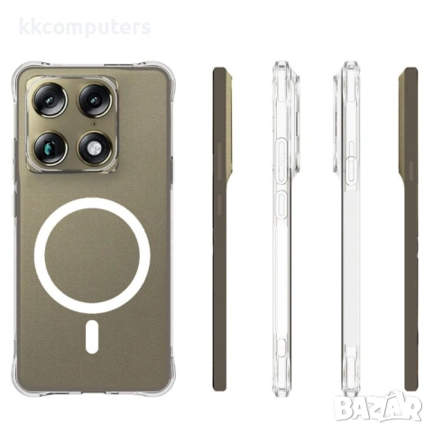 Магнитен Прозрачен Калъф за Motorola Signature 5G - TPU, Анти-drop, Удебелени ръбове, Вграден Магнит, снимка 5 - Калъфи, кейсове - 53633788