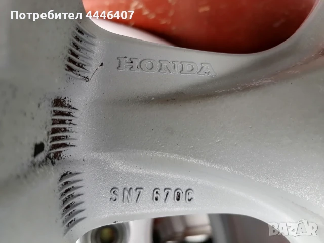 Джанти 16" 4х114.3 Оригинални Хонда, снимка 13 - Гуми и джанти - 50475250