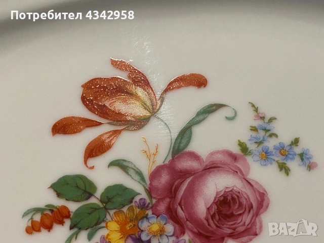 Винтидж плато Mitterteich Bavaria.1950-1970г., снимка 2 - Антикварни и старинни предмети - 53498997