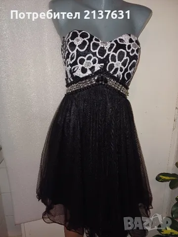 ОФИЦИАЛНА ДАМСКА ЧЕРНА РОКЛЯ KRISP Размер L , снимка 2 - Рокли - 48761715