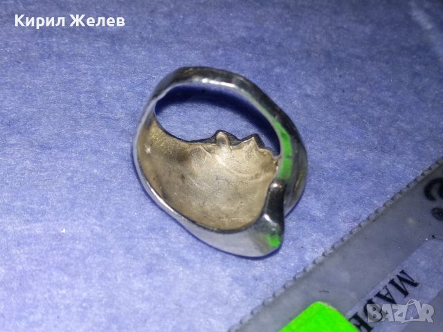 ЕЛЕГАНТЕН СРЕБЪРЕН АР НУВО СТИЛ ДАМСКИ ПРЪСТЕН СРЕБРО 925 МАЙСТОРСКА РЕТРО ИЗРАБОТКА 37868, снимка 8 - Пръстени - 40762620