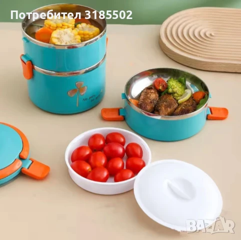 Ефективна и практична тройна кутия за съхранение на храна, снимка 5 - Кутии за храна - 51392870