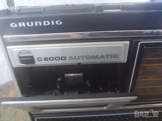 Радио касетофон GRUNDIG C 6000 Automatic за колекция. Germany 1974г. - 1978г. Работи само на радио. , снимка 8 - Радиокасетофони, транзистори - 42597315