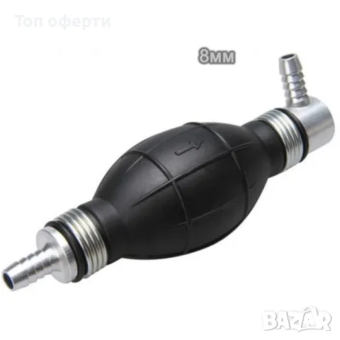 Подкачваща Ръчна Помпа за Гориво Дизел Бензин, Масло, Вода 8/10/12мм 90градуса, снимка 2 - Други инструменти - 49305113