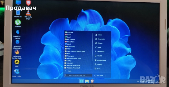 ✅ПРОМО‼️Toshiba 15.6", i3 2.3GHz, 8GB, 500GB hdd, 3ч и 15м батерия⚠️, снимка 3 - Лаптопи за дома - 51481036