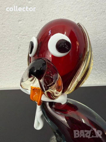 Стъклена фигура на куче / Мурано. №7504, снимка 8 - Антикварни и старинни предмети - 52083961