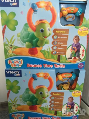 РАЗПРОДАЖБА! Vtech Музикална Скачаща Костенурка, снимка 4 - Играчки за стая - 38926019