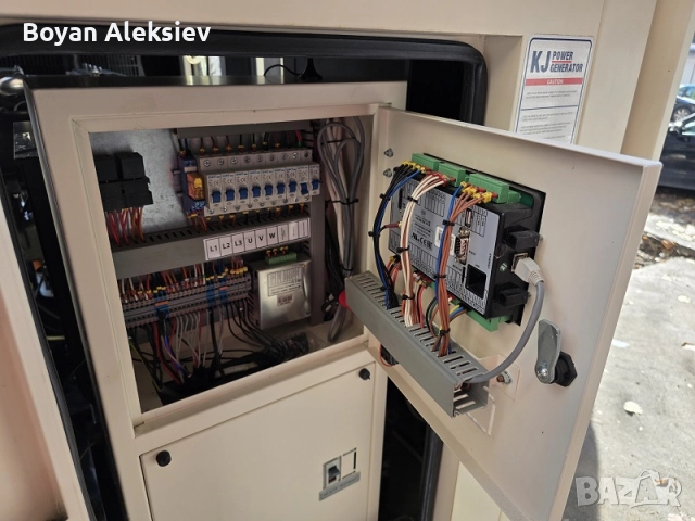 Дизелов трифазен генератор, стационарен, 75kVA,  с компютърно управление, на 62 работни часа, снимка 12 - Генератори - 52584993