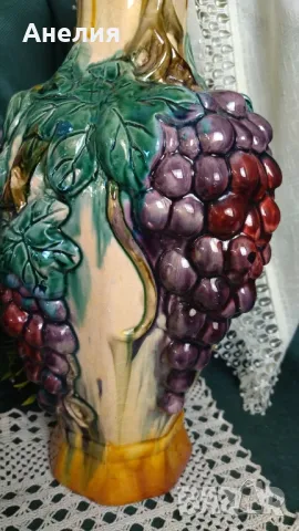 Ваза керамична с 3 д плодове от Италия , снимка 3 - Вази - 50276463