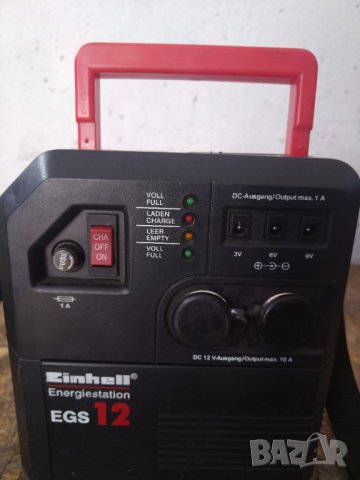 Енергийна станция Einhell EGS 12 power bank оборудвана с 2x12V, 10A 7Аh 12Volt Изход за постоянно на, снимка 7 - Аксесоари и консумативи - 42688092