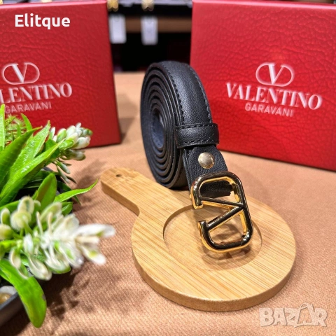 колан от естествена кожа в кутия valentino garavani 