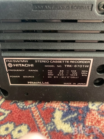 HITACHI TRK-6701W , снимка 12 - Радиокасетофони, транзистори - 52535009