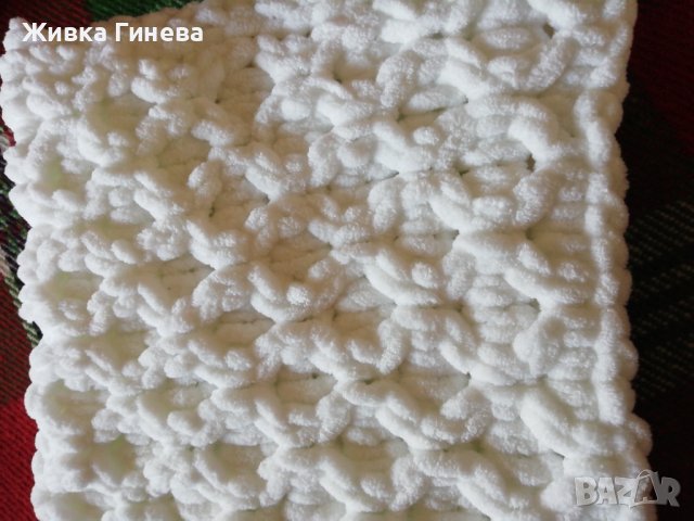 Одеяло от Ализе пуфи, 85/85см., снимка 2 - За бебешки колички - 40061954