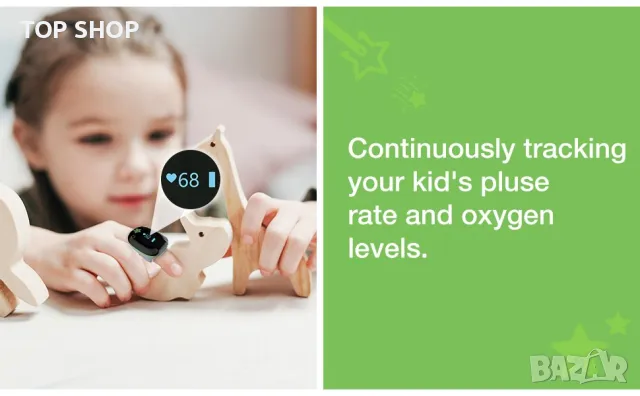 Wellue Wearable Monitor KidsO2 Ring, Детски преносим пулсоксиметър, снимка 12 - Друга електроника - 49157785