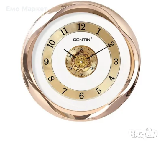 Кръгъл стенен часовник, снимка 3 - Стенни часовници - 48913185