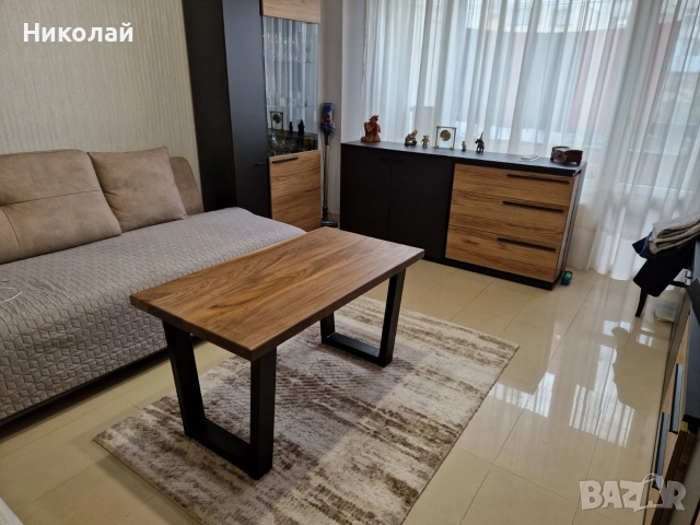 холна маса от масив и желязо , снимка 6 - Маси - 53641072