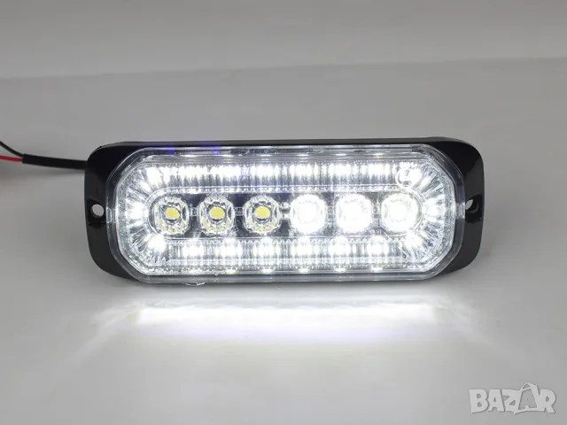 Мигащ висящ LED габарит 24 LED 12-24V с бяла светлина, снимка 2 - Аксесоари и консумативи - 55869172