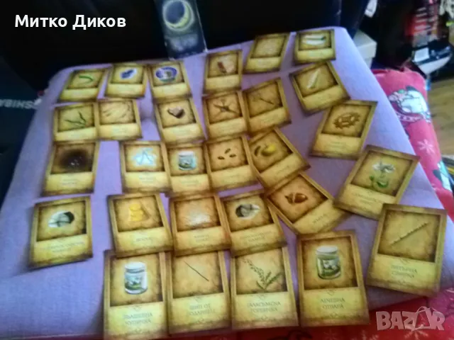 карти детски 29 броя 8х5см вълшебни предмети нови