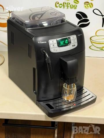 Кафемашина кафе автомат Saeco INTELİA с гаранция, снимка 4 - Кафемашини - 53208353