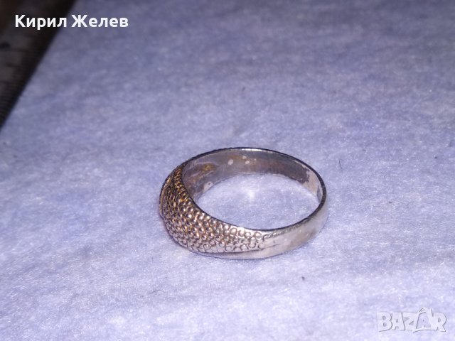 КРАСИВО СТИЛНО ОРНАМЕНТИРАН СРЕБЪРЕН ВИНТИДЖ ПРЪСТЕН ОКСИДИРАНО СРЕБРО 900 МАЙСТОРСКА РАБОТА 38759, снимка 11 - Пръстени - 41741066
