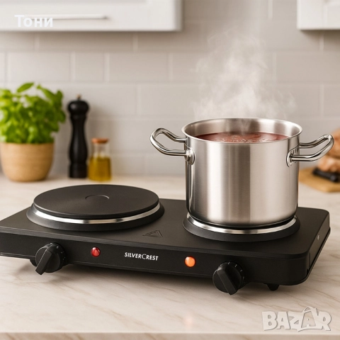 Двоен котлон SilverCrest - 2500W – две ястия едновременно, снимка 3 - Котлони - 51781693