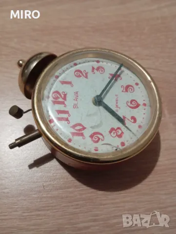 Будилник Слава, снимка 3 - Антикварни и старинни предмети - 48091228