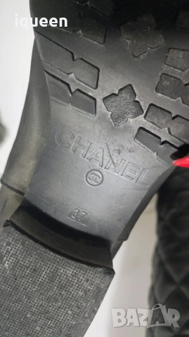 Chanel ботуши естествена кожа, снимка 5 - Дамски ботуши - 53037879