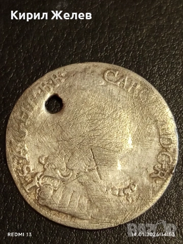 Сребърна монета 6 кройцера 1726г. Карл шести Австрия за КОЛЕКЦИЯ 52922, снимка 4 - Нумизматика и бонистика - 53097010