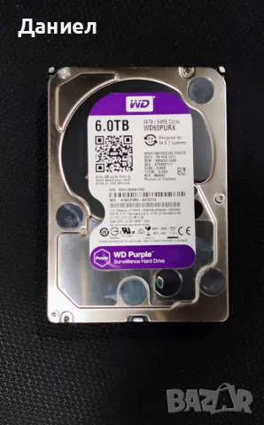 6TB HDD WD Purple хард диск, снимка 1