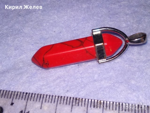 МОДЕН АРТ МЕДАЛЬОН ПЕНДАНТ ВИСУЛКА от ШЛИФОВАН ПОЛУСКЪПОЦЕНЕН КАМЪК 38637, снимка 2 - Колиета, медальони, синджири - 41622863