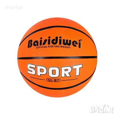 Баскетболна топка Basketball, оранжева № 7 Код: 55672, снимка 1 - Баскетбол - 44296763