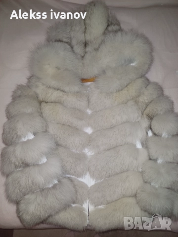 Дамско палто от естествена кожа и пух-лисица, снимка 3 - Якета - 52733149