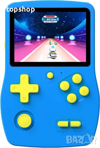 НОВА, ТЕСТВАНА 32-битова ръчна игрова конзола за деца, 3.0" IPS екран с вградени 139 HD видеоигри...