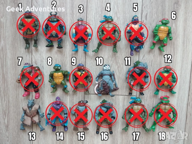 Екшън Фигурки Teenage Mutant Ninja Turtles TMNT Костенурките Нинджа, снимка 2 - Колекции - 47235429