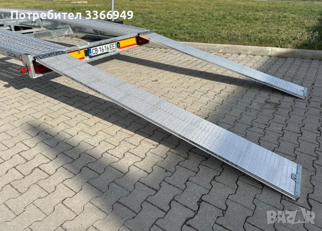 Двойна автоплатформа под наем / 8.50м Х 2.10м / 2720кг полезен товар, снимка 4 - Ремаркета - 44750282