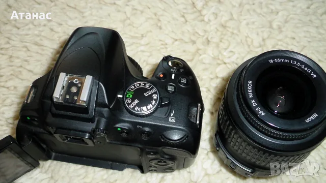 Фотоапарат NIKON D5200 + обектив NIKON 18-55mm AF-S DX VR, снимка 5 - Фотоапарати - 49099948